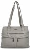 Torebka Damska typu Shopper Bag firmy Hernan Jasno Szara
